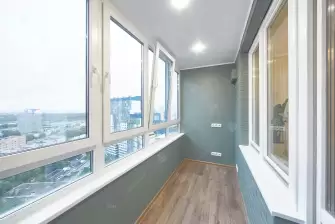 Отделка балкона гипсокартоном с покраской